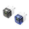 Bộ sạc nhanh 2 cổng Hoco DM-C3 PD TypeC 30W và QC3.0 18W kèm cáp TypeC or Lightning (màu Random)