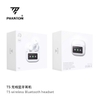 Tai nghe Bluetooth TWS PHANTOM T5 V5.4, pin 5H, chống ồn ANC, màn hình LCD điều khiển (Trắng)