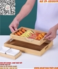 Khay gỗ đựng món ăn KG10019