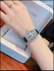 Đồng Hồ Cặp Đôi Davena Dây Da Full Đá Swarovski Tựa Franck Muller (36mm-52mm)
