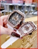 dong-ho-cap-doi-hanboro-automatic-dinh-da-rose-gold-silicone-trang-timesstore-vn