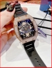 dong-ho-cap-doi-hanboro-automatic-full-da-rose-gold-day-silicone-den-timesstore-vn