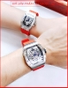 dong-ho-cap-doi-hanboro-automatic-mat-oval-dinh-da-day-silicone-do-timesstore-vn