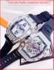 dong-ho-cap-doi-hanboro-automatic-mat-oval-dinh-da-day-silicone-timesstore-vn