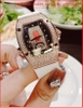 dong-ho-cap-doi-hanboro-automatic-mat-oval-dinh-da-day-silicone-trang-timesstore-vn