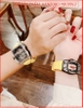 dong-ho-cap-doi-hanboro-automatic-mat-oval-lo-may-day-silicone-vang-timesstore-vn