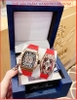dong-ho-cap-doi-hanboro-automatic-mat-oval-rose-gold-day-silicone-do-timesstore-vn