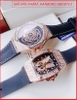 dong-ho-cap-doi-hanboro-mat-vu-tru-full-da-rose-gold-silicone-den-timesstore-vn