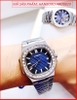 dong-ho-cap-doi-hanboro-mat-xanh-duong-day-kim-loai-timesstore-vn