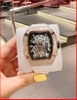 dong-ho-nam-hanboro-automatic-dinh-da-rose-gold-day-silicone-trang-timesstore-vn