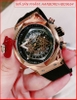 dong-ho-nam-hanboro-automatic-mat-luc-giac-rose-gold-day-silicone-den-timesstore-vn