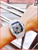dong-ho-nam-hanboro-automatic-mat-nhen-full-trang-silicone-trang-timesstore-vn