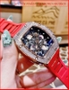 dong-ho-nam-hanboro-automatic-mat-oval-da-rose-gold-lo-co-day-silicone-do-timesstore-vn