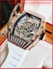 dong-ho-nam-hanboro-automatic-mat-oval-da-swarovski-rose-gold-day-silicone-trang-timesstore