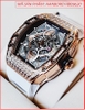 dong-ho-nam-hanboro-automatic-mat-oval-da-swarovski-rose-gold-day-silicone-trang-timesstore