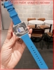 dong-ho-nam-hanboro-automatic-mat-vuong-day-sillicone-mix-xanh-duong-timesstore-vn