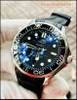 Đồng hồ Nam Omega Seamaster Automatic 007 dây cao su mặt Đen (41mm)