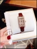 Đồng hồ Nữ Davena Mặt Chữ Nhật Dây Da Swarovski Size nhỏ