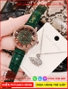 set-dong-ho-nu-davena-swarovski-rose-gold-day-da-xanh-la-day-chuyen-thien-nga-dep-gia-re-timesstore-vn