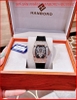 dong-ho-nu-hanboro-mat-oval-hoa-tiet-canh-tien-full-da-swarovski-rose-gold-day-silicone-timesstore-vn