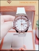 Đồng hồ Nữ Hanboro Rose Gold Bông Hoa Cúc Dây Silicone Trắng (36mm)