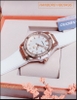 Đồng hồ Nữ Hanboro Rose Gold Bông Hoa Cúc Dây Silicone Trắng (36mm)