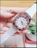 Đồng hồ Nữ Hanboro Rose Gold Bông Hoa Cúc Dây Silicone Trắng (36mm)