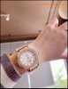 Đồng hồ Nữ Hanboro Rose Gold Bông Hoa Cúc Dây Silicone Trắng (36mm)