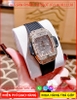 dong-ho-nu-hublot-f1-mat-vuong-swarovski-rose-gold-day-silicone-timesstore-vn