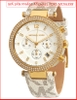 dong-ho-nu-michael-kors-mat-chronograph-parker-vang-gold-day-da-trang-logo-timesstore-vn