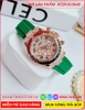 dong-ho-nu-xcer-tua-rolex-dinh-da-nhieu-mau-rose-gold-day-cao-su-xanh-timesstore-vn