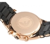 ⌚️Đồng Hồ Nữ Emporio Armani Rose Gold Dây Silicone Đen AR5906