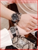 set-dong-ho-cap-doi-hanboro-automatic-day-silicone-den-chinh-hang-dep-timesstore