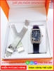 set-dong-ho-nu-davena-mat-oval-dinh-da-swarovski-xanh-day-thep-luoi-timesstore-vn