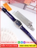 set-dong-ho-nu-davena-mat-oval-dinh-da-swarovski-xanh-day-thep-luoi-timesstore-vn