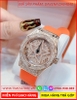 set-dong-ho-nu-davena-ngoi-sao-5-canh-mat-xoay-da-swarovski-rose-gold-day-silicone-mau-cam-dep-gia-re-timesstore-vn