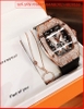 set-dong-ho-nu-hanboro-mat-oval-hinh-buom-dinh-da-swarovski-rose-gold-day-cao-su-den-chinh-hang-dep-gia-re-timesstore-vn