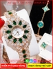 set-dong-ho-nu-royal-crown-mat-bong-hoa-dinh-pha-le-xanh-la-vong-tay-timesstore-vn