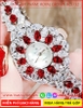 set-dong-ho-nu-royal-crown-mat-bong-hoa-tuyet-dinh-pha-le-do-vong-tay-timesstore-vn
