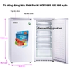 Tủ đông đứng Funiki Hòa Phát HCF 166S 152 lít 6 ngăn