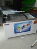 Tủ đông mặt kính cong 275 lít bán kem , bán Hải sản tủ trưng bày sản phẩm như siêu thị