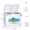 Tủ đông Hòa Phát 250l ,2 ngăn đông và mát