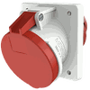 ổ cắm công nghiệp gắn âm không kín nước, góc nghiêng 20 độ 3Pha-  63A - 4 chân - IP44 , mã 1151A