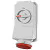 Ổ cắm công nghiệp có khóa liên động, loại không kín nước, 3 pha - 32A - 5 chân - IP44 - Mã 5108A