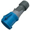 ổ cắm công nghiệp, ổ cắm nối CEE, loại không kín nước 1 pha - 63A - 3 chân - IP44 - Mã 3272