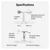 Bộ Sạc Không Dây HYPERJUICE NEXT QI2 Magnetic Charging Stand 4-IN-1 Portable & Travel (Kèm Sạc 45W) – HJ3004WHGL