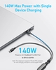 CÁP SẠC NHANH ANKER 2 IN 1 USB-C TO USB-C 140W 1.2M A8895