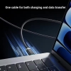 Cáp Sạc Nhanh Cuktech No.6 OLED USB-C To USB-C 6A 240W Hít Từ Tính – CMC615P
