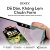 Miếng dán cường lực có khung trợ dán DEKEY 3D Master Glass Sentery (trong suốt) cho iPhone