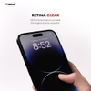 Miếng dán cường lực ZEELOT SOLIDsleek (2.5D+) RETINA CLEAR cho iPhone 15 | 15 Plus | 15 Pro | 15 Pro Max (Có viền đen)